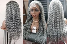 gray human hair wigs frontal 13x4 lace wigs prelucked hair silver grey hair wig front lace 13x6 wig with baby hair  for women free shipping Lace type:A:13X4 frontal lace/13x6 frontal lace                     B: Refer to listed picture cap constructions.                     C:Hair can be free part only in lace area. Hair Density:130%/150%/180%  more density means thicker hair,refer to listed hair density picture. Hair Color: grey Cap Size: Medium Size (Default), small size and large size tell us Grey Hair Braids, Grey Hair Wig, Curly Crochet Hair Styles, Hair Silver, Braided Bangs, Silver Grey Hair, Glueless Wigs, Thicker Hair