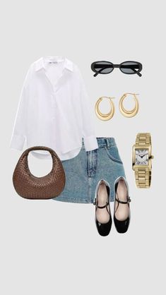 Classic Fits, Outfit Collages, Looks Pinterest, Casual Day Outfits, 가을 패션, Summer Fashion Outfits