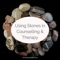 If you're a counsellor or psychotherapist, you may have a little collection of attractive small rocks, pebbles and stones. Here are 14 ways that you might use stones in counselling and therapy sessions with clients. Emma Cameron Integrative Arts Psychotherapist Counsellor Colchester Essex Suffolk Online Counselling UK Counselling Tools, Art Therapy Directives, Counseling Techniques, Colchester Essex, Counseling Kids, Online Counseling, Counseling Psychology, Mental Health Therapy