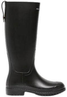 Wellington Boot, Black Slip On, Wellington Boots, Black Slip Ons, Wellington, Patch Logo, Rubber Sole, Slip On, Boots