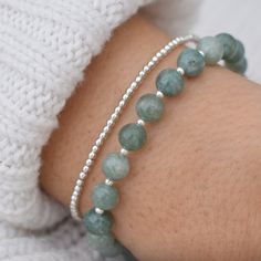 Natural Jade Bracelet Healing Gemstones Harmony, Prosperity, Good Luck Dainty Beaded Bracelet Elegant Crystal Jewelry for Women - Etsy Beaded Jewelry Elegant, Gemstone Bracelet Designs, Bracelet Crystal Beads, Simple Bracelets Diy Beads, Beaded Gemstone Bracelets, Gemstone Bracelet Ideas, Elegant Beaded Jewelry, Crystal Bead Bracelet Ideas, Stone Bracelet Ideas