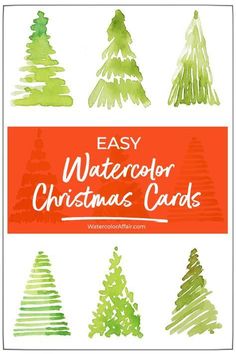 ​I don’t know about you, but I always seem to write my Christmas cards at the last minute! But this year I really wanted to design and paint some of my own watercolor cards for friends and family. So if you’re looking for inspiration and some guidance how to paint your own merry little cards, Easy Watercolor Christmas, Diy Christmas Cards Easy, Christmas Card Tutorials, Simple Christmas Cards, Christmas Card Art, Watercolor Christmas Cards, Watercolor Christmas, Diy Christmas Cards