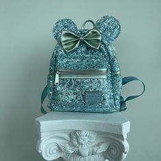 One Of My All Time Favorite Backpacks Now No Longer Sold By Loungefly! Worn Once To The Parks For A Photoshoot! No Returns X Loungefly Bag, Disney Colors, Blue Green, Bag Lady, Backpacks, Disney, Green, Blue, Women Shopping