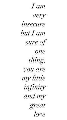 a poem written in black ink with the words i am very insecre but i am