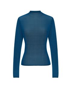 Silk Top Saint Laurent Shirt, High Neck Top, Boyfriend T Shirt, Mohair Sweater, Ribbed Knit Sweater, Blue Top, Sleeveless Sweater, Printed Sweater, Fashion Luxury