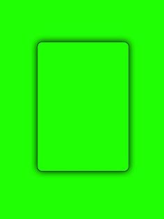 a square shaped object on a green background