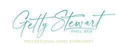 the logo for getty stewart phc - bed professional home ecomistt, which is