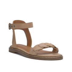 Lucky Brand-Kyndall Sandal For a minimalistic, yet trendy look, go for the Kyndall sandal from Lucky Brand. Woven straps at the toe enhance the appeal of this sandal designed with an ankle strap with buckle closure for an adjustable fit. Trendy Adjustable Strap Sandals, Trendy Ankle Strap Sandals, Trendy Adjustable Ankle Strap Sandals, Adjustable Buckle Closure Flat Slingback Sandals, Spring T-strap Sandals With Adjustable Buckle Closure, Spring Sandals With Single Ankle Strap, Spring Sandals With Buckle Closure, Spring Sandals With Ankle Strap And Single Strap, Spring Ankle Strap Sandals With Single Strap