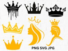 Queen Crown Svg, Crown Svg, Princess Svg, Crown Birthday, King Crown, Svg Images, Kings Crown, Queen Crown, Birthday Svg