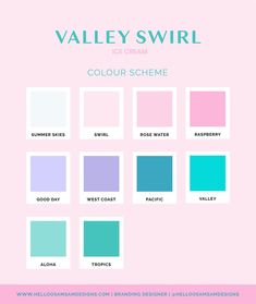 the color scheme for valley swirl