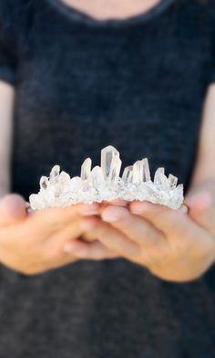 Quartz Crown, Crystal Crowns, Crystal Crown Tiaras, Bridal Halo, Raw Quartz Crystal, Headpiece Bridal, Boho Crystal, Crystal Headpiece