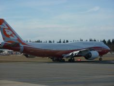 an airplane that is sitting on the runway