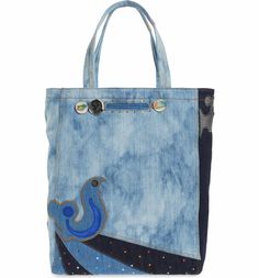 Main Image - MARC JACOBS Denim Tote Patchwork Denim, Denim Tote, Denim Patchwork, Bold Graphics