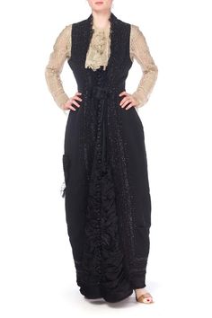 Decade: 1900s. Material:Silk .Vintage condition: Very Good Measurements in inches:Bust: 32   Waist: 26   Hips: 45  Overall length: 57  SIZE US:XS 5ON0302FREE U.S. DOMESTIC SHIPPING  POLICIES Since vintage clothing is pre-worn and "used" keep in mind that they may have flaws and damages, that we may not have seen. When purchasing a used vintage apparel item it is normal to expect some natural wear of the item, due to the age of the garment and it is previous use.  We strive to provide you vintage Fitted Victorian Dress For Vintage Events, Victorian Style Fitted Vintage Costume Dress, Victorian Costume Dress With Buttons, Victorian Style Costume Dress With Buttons, Victorian Evening Dress With Historical Design, Fitted Victorian Dress For Evening, 18th Century Style, Fitted Victorian Dress For Evening, Victorian Dress With Historical Design For Evening, Party Victorian Dress With Overbust Style