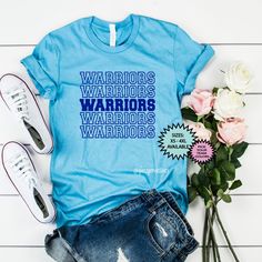 CHEER ON YOUR TEAM in style with this cute Warriors shirt. Perfect for all sporting events and casual Fridays! ►RETURN POLICY **All FM2Y shirts are custom, made to order, and handmade; therefore, they are non refundable. ORDERS that are wrong due to a FM2YCreations oversight will be recreated at no additional charge. ►PRODUCT DESCRIPTION -- 4.2 oz UNISEX Tee Shirt Solid colors : 4.2 oz., 100% ringspun cotton Ash: 99% ringspun cotton, 1% polyester Heather color: 52% ringspun cotton, 48% polyester Warriors Baseball, Warriors Football, Warriors Basketball, Coach Shirts, Football Mom Shirts, Casual Fridays, Warriors Shirt, Spirit Shirts, Football Tees