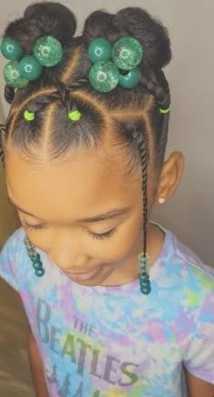 Natural Curls Style, Quick Hairstyle Natural Hair, Picture Day Hairstyles 2nd Grade, Braids For Kids Black Natural Hair, Baby Hair Styles Black, Little Black Girls Hairstyles For Kids Natural, Protective Styles For Black Girls Kids, 2nd Grade Hairstyles Black, Cute Little Black Girls Hair Style