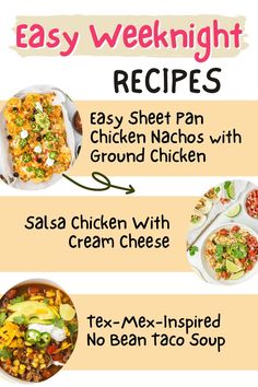 an easy weeknight recipe for chicken nachos