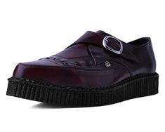 Burguny Rub Off TUKskin™ Monk Buckle Creeper Creepers Shoes, Rich Burgundy, Giuseppe Zanotti Shoes, Fabulous Shoes, Shoes Outlet, Puma Platform Sneakers, Leather Buckle, Edgy Outfits, Creepers