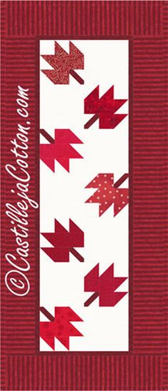 a red and white greeting card with arrows on the front, which reads happy christmas