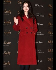 Han So-hee Red Wool Long Coat Exude confidence with our Han So-hee red trench coat. The bold color instantly grabs attention, while the detailed craftsmanship on this outerwear creates a sophisticated allure. The exterior is crafted using a top-quality wool, and the interior is made from premium viscose, ensuring unparalleled luxurious comfort and durability. Being versatile, this women's red coat can easily be paired with any outfit, instantly elevating your whole look. Ideal to be worn at formal events, business meetings, or on a date with your loved one, this outerwear is not only stylish but also practical, ensuring warmth and offering protection from winds and cold. The tailored structure creates a fitted silhouette, enhancing the structure of the wearer. And that’s not all! This oute Elegant Red Long Pea Coat, Elegant Long Red Pea Coat, Elegant Red Winter Outerwear, Elegant Red Single Breasted Pea Coat, Elegant Red Single-breasted Pea Coat, Red Winter Formal Pea Coat, Elegant Red Wool Coat For Formal Occasions, Elegant Red Wool Coat For Formal Events, Red Double-breasted Wool Coat For Winter