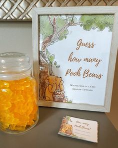 Winnie-the-Pooh Baby Shower Ideas - Sarah Barnes A Little Pooh Is Almost Due, Gender Reveal Ideas Pooh Theme, Winnie The Pooh Sprinkle, Boy Baby Shower Themes Winnie The Pooh, Winnie The Pooh Gender Reveal Ideas For Party, Pooh Bear Themed Baby Shower Ideas, Winnie The Pooh Baby Shower Themes, Pooh Bear Baby Shower Games, Pooh Gender Reveal Ideas