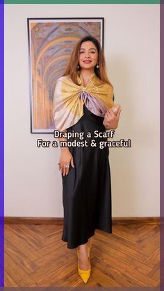 Bare Shoulder Dress, How To Wear A Blanket Scarf, Diy Fashion Scarf, Ways To Wear A Scarf, Shoulder Dresses, Sports Hairstyles, Bare Shoulders, Scarf Tying, Summer Scarves