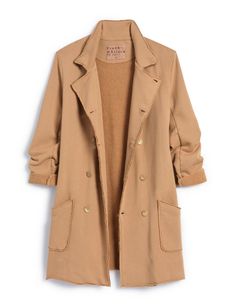 Belfast Trench, Sweatshirt Trench Coat, Camel | Frank & Eileen Frank & Eileen, Horn