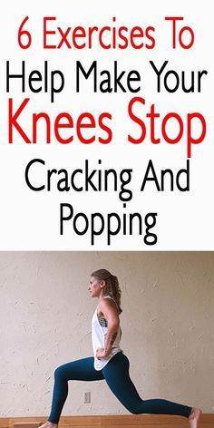 a woman is doing exercises to help make your knees stop cracking and popping