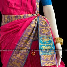 Design by Classical Dance Jewelry® ❥ A collection of colorful and elegant dance sarees in cotton fabric with minimalistic patterns for all the ladies who are ardent fans of our traditional dance. ❥ These sarees are also known as Kalakshethra sarees. ❥ Dance practice sarees have different measurements than the usual sarees and can't be used as a party wear or casual wear. ❥ It is made of pure cotton saree with plain contrast color borders.These practice sarees worn over pajamas / pants and a chol Cotton Pre-draped Saree For Puja During Navratri, Bollywood Style Cotton Pre-draped Saree For Puja, Cotton Blouse Piece With Traditional Drape For Diwali, Traditional Cotton Blouse Piece For Diwali, Cotton Blouse Piece With Traditional Drape For Festive Occasions, Cotton Traditional Wear For Puja, Bollywood Cotton Choli With Traditional Drape, Traditional Patterned Saree For Navratri Dance, Traditional Drape Saree With Patterns For Dance