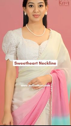 Saree Kuchu Designs Latest With Pearls, Cotton Blouse Sleeves Design, Simple Fancy Blouse Designs, Butta Hands For Blouses, Simple Blouse Designs For Saree, Puff Sleeve Blouse Indian, Neck Models