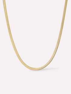 Herringbone Chain Necklace - Ina Everyday Gold Chain Herringbone Necklace, Chic Snake Chain Necklace With Clavicle Chain, Chic Snake Chain Necklace With Adjustable Chain, Chic Snake Chain Necklace, Elegant Everyday Chain Necklace With Snake Shape, Elegant Snake-shaped Chain Necklace For Everyday Wear, Double Snake Chain Necklace, Elegant Everyday Snake Shape Chain Necklace, Elegant Everyday Snake-shaped Chain Necklace