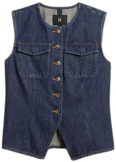 Denim Vest, First Look, Baby Toddler, Banana Republic, Vintage Inspired, Cashmere, Style Inspiration, Man Shop, Crew Neck