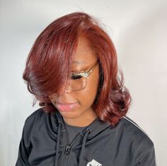 Red Silk Press, Curls For Black Women, For Black Women Hairstyles, Pressed Natural Hair, Ginger Red, Natural Hair Cuts, Natural Hair Stylists