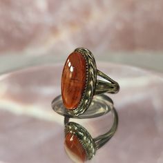 Enhance your jewelry collection with this elegant vintage sterling silver ladies' ring, featuring a striking red jasper stone. Crafted with care, this size 4.75 ring is a beautiful blend of classic design and natural beauty, making it a perfect accessory for any occasion. Key Features: Vintage Charm: This ring is an authentic vintage piece, offering a timeless and unique appeal. Sterling Silver: Made from high-quality sterling silver, ensuring durability and a sophisticated look. Red Jasper Ston Classic Rings With Natural Stones, Vintage Jasper Jewelry With Natural Stones, Vintage Jasper Jewelry For Gifts, Jasper Gemstone Rings Gift, Jasper Gemstone Rings As A Gift, Jasper Gemstone Rings For Gifts, Vintage Jasper Jewelry Gift, Gift Jasper Gemstone Rings, Shifting Closet