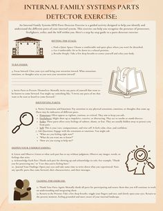 Internal Family Systems Parts Detector Exercise IFS Parts Detector Internal Family Systems Therapy Resources IFS Worksheets - Etsy Australia Internal Family Systems Parts, Parts Work Therapy, Internal Family Systems Worksheets, Ifs Parts, Family Systems Therapy, Ifs Therapy, Family Therapy Activities, Clinical Supervision, Counseling Worksheets