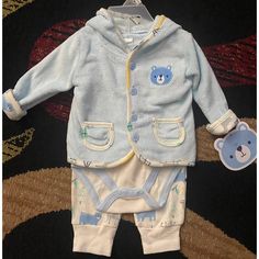 Baby Boy Outfit 0-3 Months Super Soft Playful Blue Sets For Winter, Playful Blue Winter Sets, Blue Winter Playwear Sets, Baby Boy Pics, Baby Boy Fall Outfits 3-6 Months, Newborn Boy Jeans, Blue Newborn Outfit, Baby Boy Doll Clothes, Blue Baby Clothes