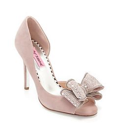 Betsey Johnson Glendah Bow d'Orsay Pumps | Dillard's Mobile Embellished Shoes, Jeweled Sandals, Betsey Johnson Shoes, The Wizard Of Oz, Shoes Pink, The Wizard