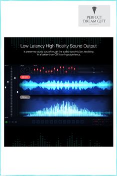 an audio book with sound waves on it and the title low latency high fiduity sound output