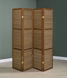 Browning Walnut Room Divider - Ornate Home Room Divider Folding, Textured Aesthetic, Bamboo Room Divider, Wood Room Divider, Bamboo Panels, Panel Room Divider, Concept Home, Ornate Furniture, Folding Screen