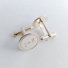 "Personalized Wedding Cufflinks,Groom Wedding Cufflinks,Date and Initials Cufflinks,Engraved CuffLinks,Elegant Monogrammed Cufflinks Customize this very popular Personalized Wedding Cufflinks with any name,date,initials, Coordinates,Roman Numeral,symbols that is special to you. Metal type: choice of 925 sterling silver / 18k gold plated / white gold plated / rose gold plated Monogram diameter: 15mm(0.6\"inch)" Formal Engraved Cufflinks, Wedding Engraved Cufflinks For Father's Day, Personalized Silver Cufflinks For Formal Occasions, Silver Engraved Cufflinks For Wedding, Elegant Adjustable Cufflinks For Father's Day, Elegant Engraved Cufflinks As Gift, Polished Finish Cufflinks For Anniversary, Polished Anniversary Cufflinks, Formal Initials Cuff Jewelry