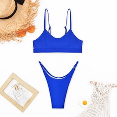 Indulge in understated allure with our Women's Solid Color Sexy Bikini Two-Piece Swimsuit. Crafted for those who appreciate minimalist elegance, this swimsuit exudes sophistication with its clean lines and timeless design. The top features a flattering halter neck tie, while the bottom showcases a seductive high-cut leg silhouette, accentuating your curves in all the right places. Made from premium quality materials, it offers both comfort and style, whether lounging by the pool or soaking up th Prom Dresses Boho, Middle Age Fashion, Two Piece Swimwear, Swimsuit Dress, Swimsuit Set, Prom Dresses Long With Sleeves, Crop Top Blouse, Pants Pattern, Swimwear Collection