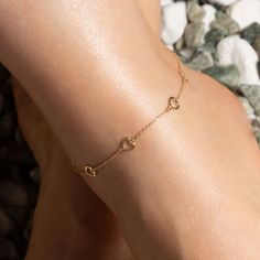 Description: 14k Solid Gold Heart Love Anklet Item No.: Bay396 Metal Type: 14k Solid Gold (Stamped 14k) Color: Yellow Gold Measurement: 9"-10" Adjustable. Chain Width: 1mm. Charm Size: 6mm. Est. Weight: 2.0 Grams Brand New Made To Order. Please Allow 2-5 Days To Be Shipped Yellow Gold Adjustable Chain Anklets As Gift, Elegant Yellow Gold Anklets As Gift, 14k Gold Anklets As Gift, Delicate Yellow Gold Anklet For Gift, Delicate Yellow Gold Anklet As Gift, Shine Jewelry, Ar Accessories, Garment Bags, Blush Makeup