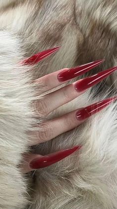 Long Red Nails, Brown Acrylic Nails, Nails Brown, Brown Acrylic, Nails Only, Nails Polish