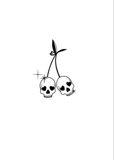 two skulls sitting next to each other on top of a white background with the words dead bones