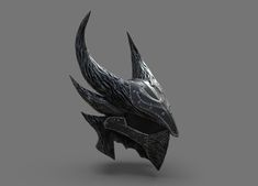 Inspired by the game Skyrim is this Daedric Helmet 3d printable stl file. Perfect for 3d printed armor, this HIGHLY detailed helmet can be made by any 3d printer. The armor pieces are broken down into smaller pieces for easier printing. Perfect for display in any home, office, or studio. This Daedric Helmet STL file is available for instant download immediately after purchaseTHIS IS A DIGITAL FILE FOR 3D PRINTING AND NOT A PHYSICAL PRODUCTFOR PERSONAL USE ONLY. NOT INTENDED FOR COMMERCIAL PRINTI Dragon Armor Helmet, Owl Helmet Concept Art, Fantasy Helmet Design, Daedric Helmet, Helmet Fantasy, Dragon Helmet, Skyrim Armor, Horned Helmet, Armor Pieces