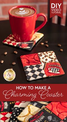 how to make a charming coaster for coffee