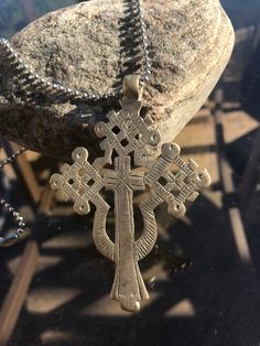 "A very Beautiful Handmade Ethiopian Orthodox Church Cross Pendant. Particularly among Ethiopia Orthodox Church followers to wear a cross implied to be protected by the God as well as to show they're devoted Christian. Dimensions: 3.25\" (82.55 mm) - Height 2.28\" (58 mm) - width" Ethiopian Orthodox Church, Orthodox Church, Christian Cross, Christian Jewelry, Red Green Yellow, Red Stripe, Ethnic Jewelry, Christian Art, Cross Pendant