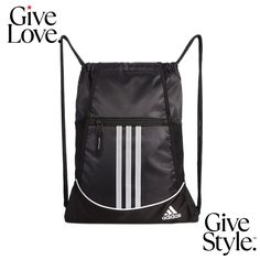 in stock Large Leather Handbags, Backpack Accessories, Adidas Bags, String Bag, Famous Footwear, Shoes With Jeans, Adidas Black, Sport Bag, Black Backpack