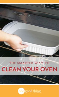 Wondering how to clean your oven? This simple method that makes it downright easy, and it requires much less elbow grease! Clean Your Oven, Oven Cleaner