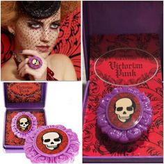 Tarina Tarantino "Victorian Punk Cameo" Limited Edition Lip Gloss Ring Brand New In Box! Never Used Or Swatched. Perfect New Condition! Hard To Find! Sold Out Dead Stock! Cameo Gem Lip Gloss Ring Victorian Punk Grape High-Shine, Low Tack Gemgloss Formula In Shimmering Translucent Lavender. Collectible Ring Comes W/Matching Ring Box &Authenticity Story Card! One Size Fits Most Mirrored Interior Measurements: Approx. Size 7 Materials: Silver Plated White Metal Base &Resin Top Victorian Cameo Metal Jewelry, Victorian Cameo Round Jewelry, Purple Goth Rings, Goth Jewelry Violet Vixen, Tarina Tarantino Jewelry, Tarina Tarantino, Lip Balm Gloss, Party Makeup, Matching Rings